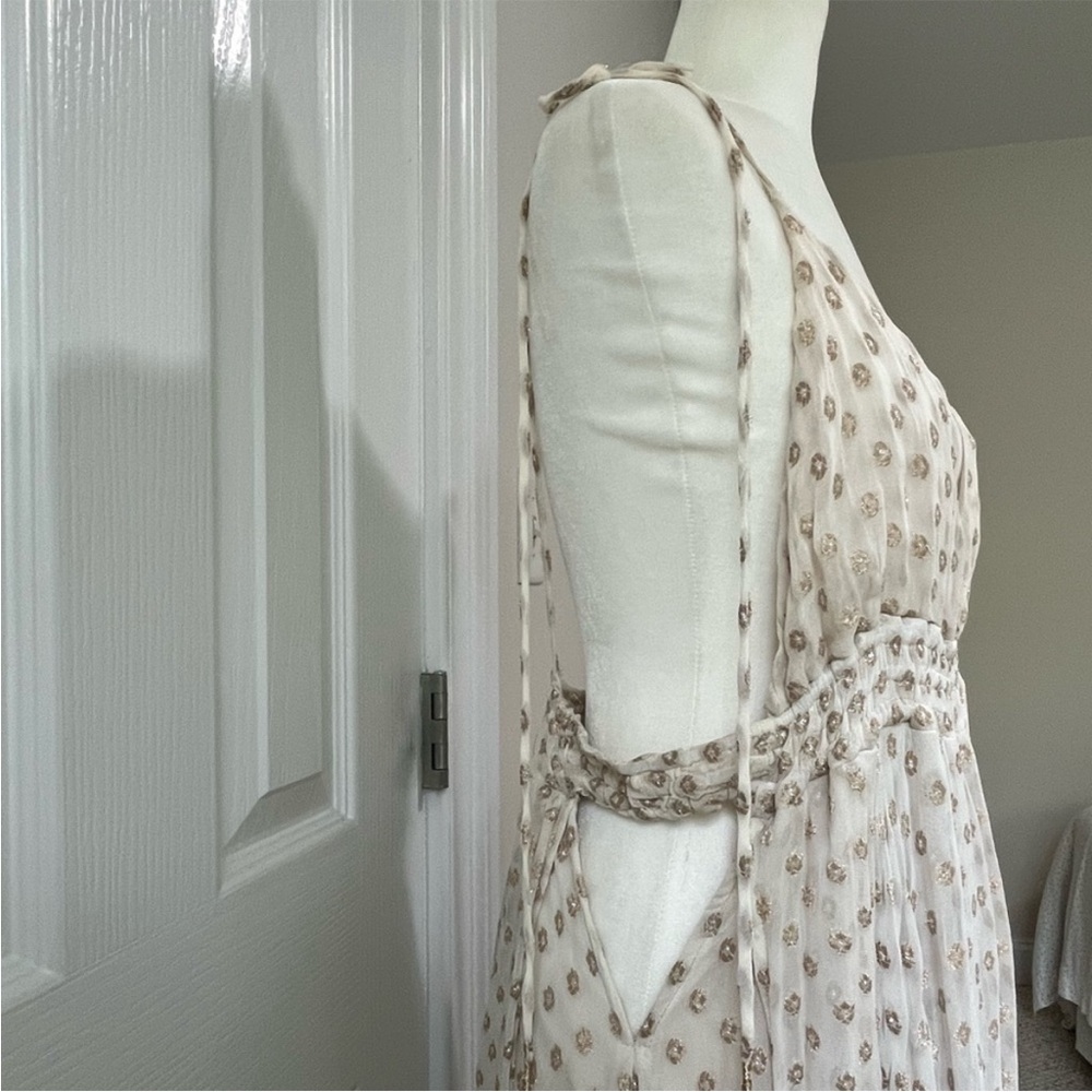 Free People Gold And Cream Maxi Dress - Picture 9 of 15